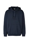 Cleptomanicx Kapuzensweatshirt Boxy Hooded Residence Blau/Dunkelblau/Grau