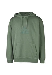 Cleptomanicx Kapuzensweatshirt Boxy Hooded Residence grn/dunkelgrn