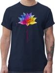 Shirtracer T-Shirt Namaste Lotusblüte Spirit Yoga 