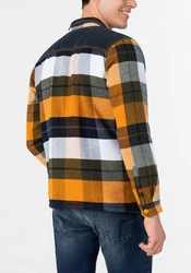Timezone Anorak Overshirt Fabricmix Mischfarben/Gelb/Orange/Rot/Braun