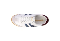 Gola Schuhe Torpedo Leather Sneaker Grau/Hellblau/Weiß