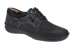 Josef Seibel Schnürschuh Alfred 03 (43703) Schwarz/Dunkelblau/Hellblau