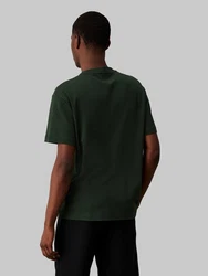 Calvin Klein T-Shirt MICRO LOGO INTERLOCK T-SHIRT Dunkelgrün/Grün