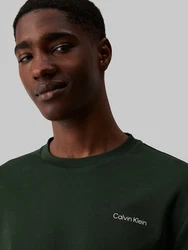 Calvin Klein T-Shirt MICRO LOGO INTERLOCK T-SHIRT Dunkelgrün/Grün