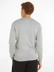 TOMMY HILFIGER Pullover 'ESSENTIAL' Grau/Hellgrau