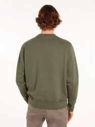 Tommy Hilfiger Sweatshirt ESSENTIAL FLEECE CREWNECK Dunkelgrün/Khaki