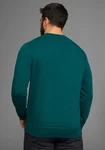 Man's World Sweatshirt Basic-Stil Rundhalsausschnitt Dunkelgrün/Grün/Türkis