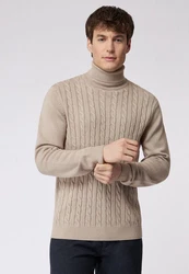 Roy Robson Strickpullover Beige/Braun