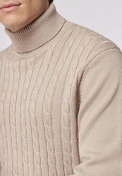 Roy Robson Strickpullover Beige/Braun