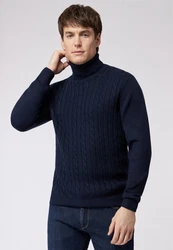 Roy Robson Strickpullover Dunkelblau/Hellblau