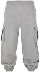 Build Your Brand Funktionshose 90's Cargo Sweatpants Jogginghose Herren Grau/Hellgrau/Dunkelblau