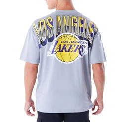 New Era T-Shirt NBA Los Angeles Lakers grau