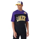 New Era T-Shirt Los Angeles Lakers Rot/Lila/Braun