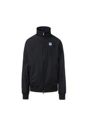 North Sails Bomberjacke Sailor Jacke mit Reißverschluss Dunkelblau/Schwarz