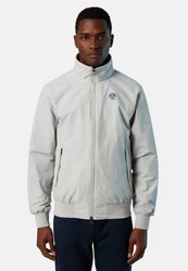North Sails Bomberjacke Sailor Jacke mit Reißverschluss Grau/Hellgrau