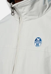 North Sails Bomberjacke Sailor Jacke mit Reißverschluss Grau/Hellgrau