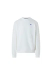 North Sails Fleecepullover Sweatshirt mit Logo Hellblau/Blau/Weiß/Creme