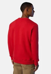 North Sails Fleecepullover Sweatshirt mit Logo Rot/Dunkelrot