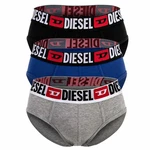 Diesel Herren Slips UMBR-ANDRETHREEPACK Rot/Rosa/Beige/Dunkelblau