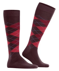 Burlington Kniestrümpfe Preston Dunkelrot/Bordeaux/Lila