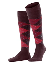 Burlington Kniestrümpfe Preston Dunkelrot/Bordeaux/Lila