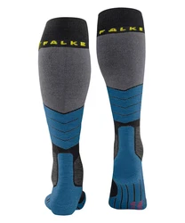 FALKE Skisocken SK2 Dunkelblau/Grün/Blau/Grau