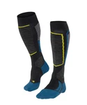 FALKE Skisocken SK2 Dunkelblau/Grün/Blau/Grau