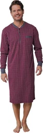 Nachthemd Herren Schlafshirt mit langem Arm (1-tlg) Baumwolle