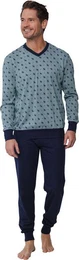 Schlafanzug Herren Pyjama Hirsche Allover (2 tlg) Baumwolle