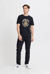 Blend T-Shirt BLEND BHTee Braun/Gelb/Gold/Creme