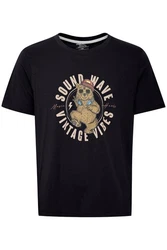 Blend T-Shirt BLEND BHTee Braun/Gelb/Gold/Creme