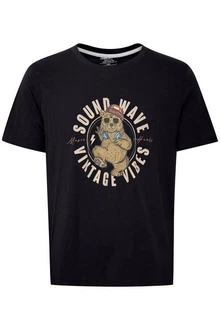Blend T-Shirt BLEND BHTee Braun/Gelb/Gold/Creme