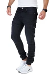 Styleko Herren Cargohose 8013 Dunkelblau/Schwarz