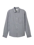 TOM TAILOR Denim Hemd Langarm  Grau/Blau/Hellblau/Hellgrau
