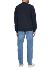 s.Oliver Sweatshirt mit Logo Dunkelblau/Blau/Hellblau