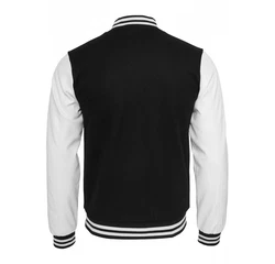 Classic Collegejacke Urbane Klassiker Schwarz/Weiß