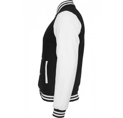 Classic Collegejacke Urbane Klassiker Schwarz/Weiß