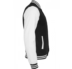 Classic Collegejacke Urbane Klassiker Schwarz/Weiß