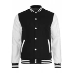 Classic Collegejacke Urbane Klassiker Schwarz/Weiß