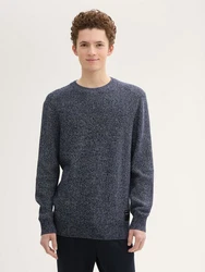 TOM TAILOR Denim Rundhalspullover Melange