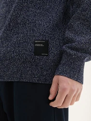 TOM TAILOR Denim Rundhalspullover Melange
