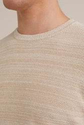 WE Fashion Sweater Beige/Khaki/Weiß/Braun