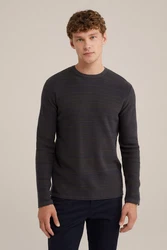 WE Fashion Sweater Dunkelgrau/Schwarz/Grau/Dunkelgrün/Dunkelbraun
