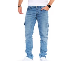 Styleko Chinohose Cargohose Jeans 8004