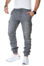 Cargohose 8014 Herren Cargohose Cargo Jeans Hose fr Mnner Jungen Regular Denim