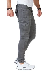 Styleko Cargohose 8014 Herren Cargo Jeans Hose 8014