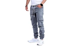 Styleko Herren Cargo Jeans Hose Stretch 8003 Blau/Grau/Dunkelblau/Hellgrau/Dunkelgrün/Khaki