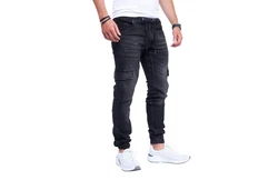 Styleko Herren Cargo Jeans Hose Stretch 8003 8003