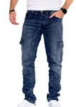 Styleko Herren Cargo Jeans Hose Stretch 8003 8003