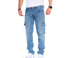 Styleko Herren Cargo Jeans Hose Stretch 8003 8003